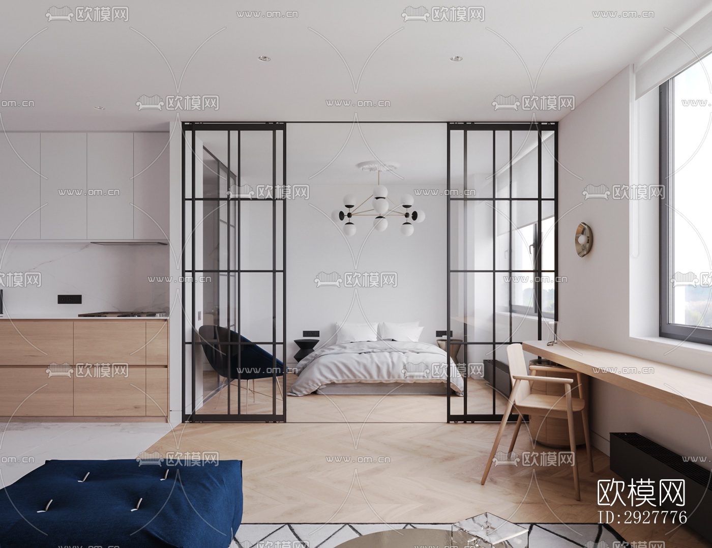 北欧公寓效果图下载（渲染图10）