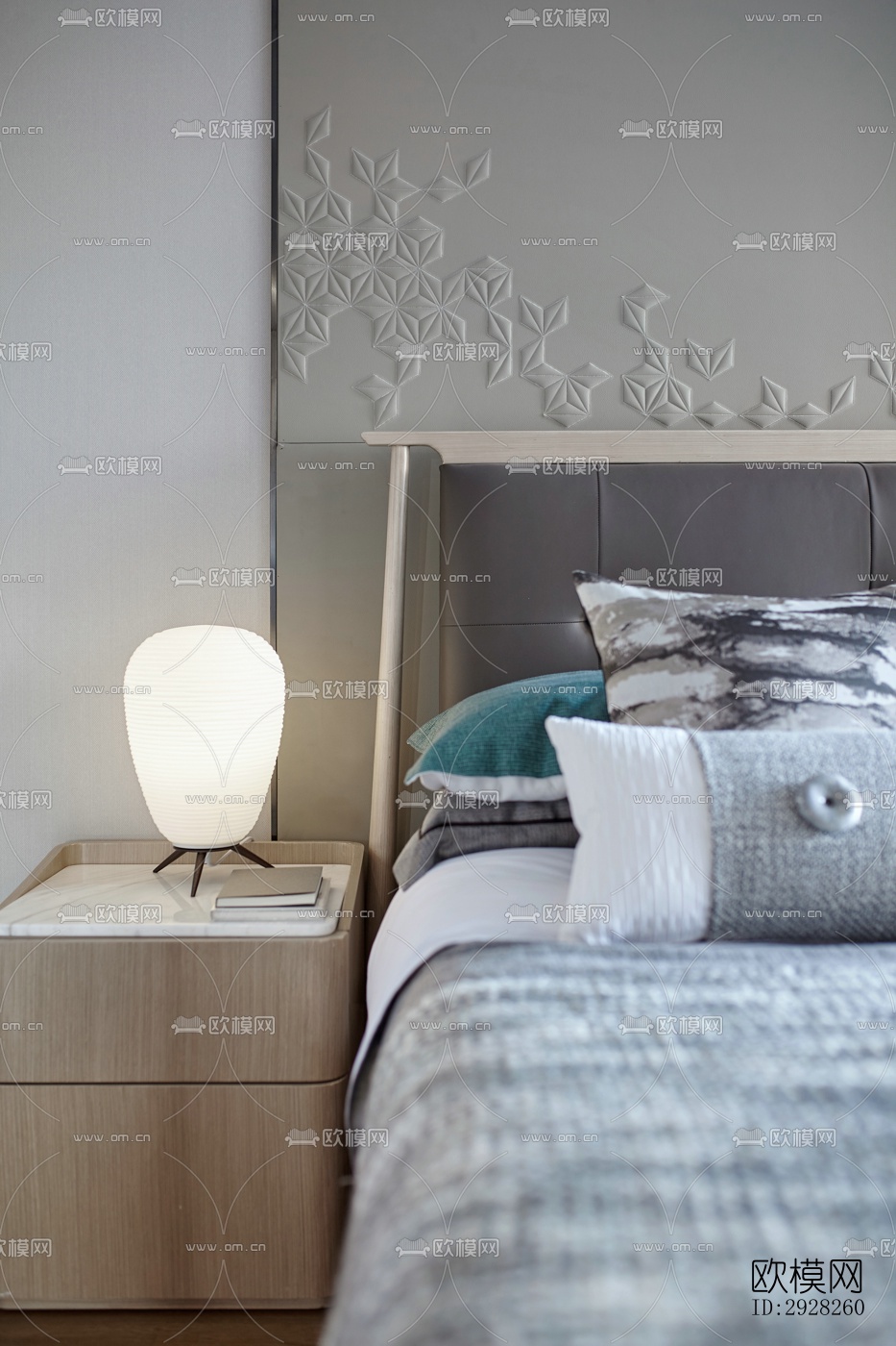 新中式平层效果图下载（渲染图10）