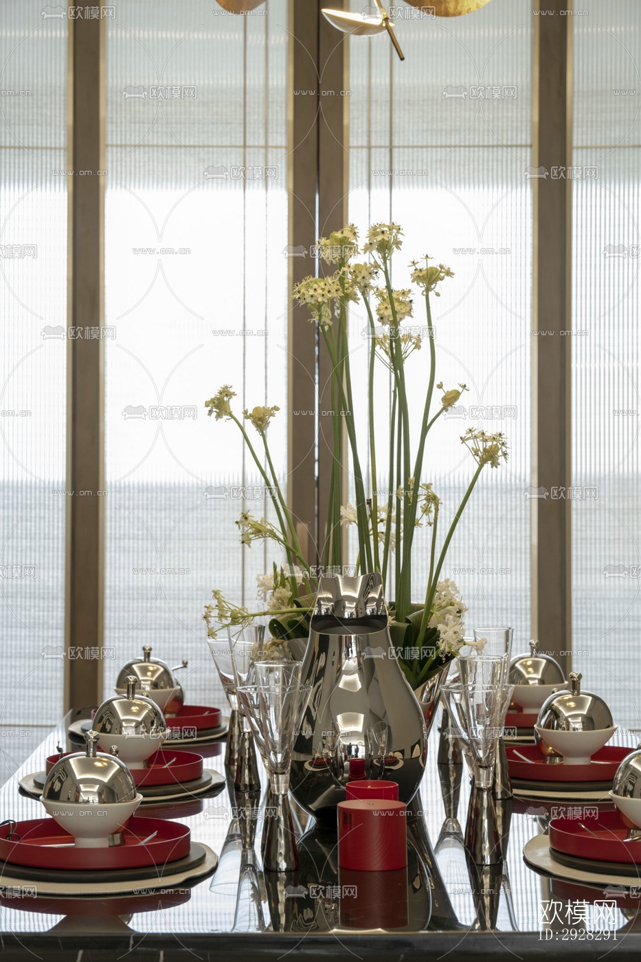 现代平层效果图下载（渲染图4）