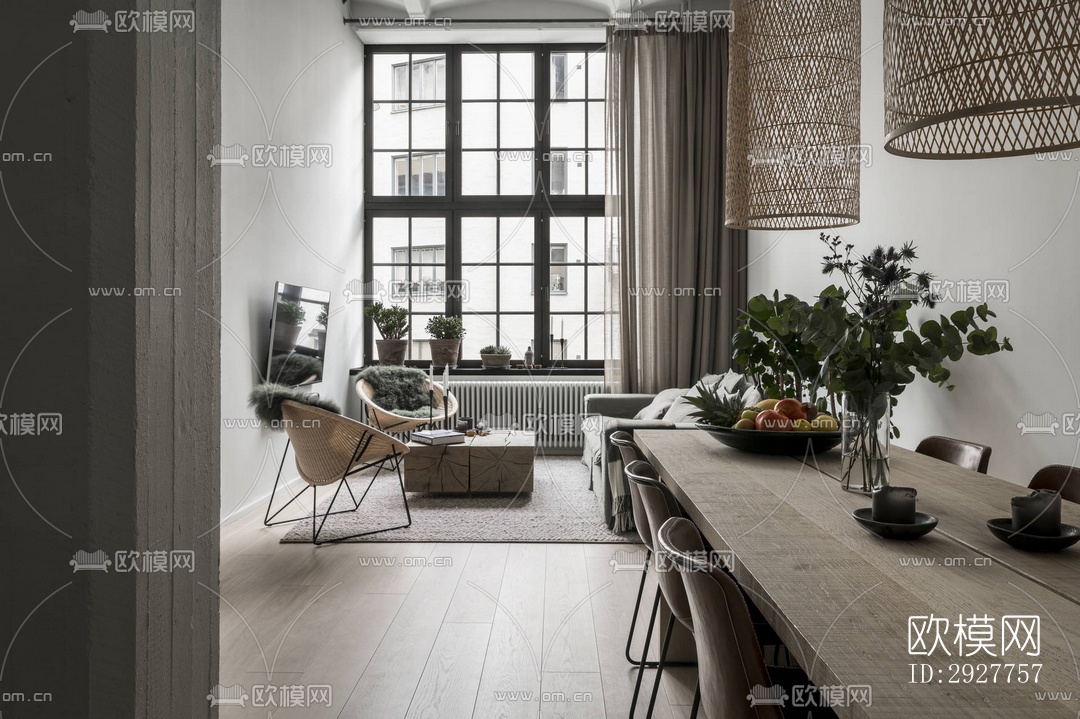 北欧公寓效果图下载（渲染图14）