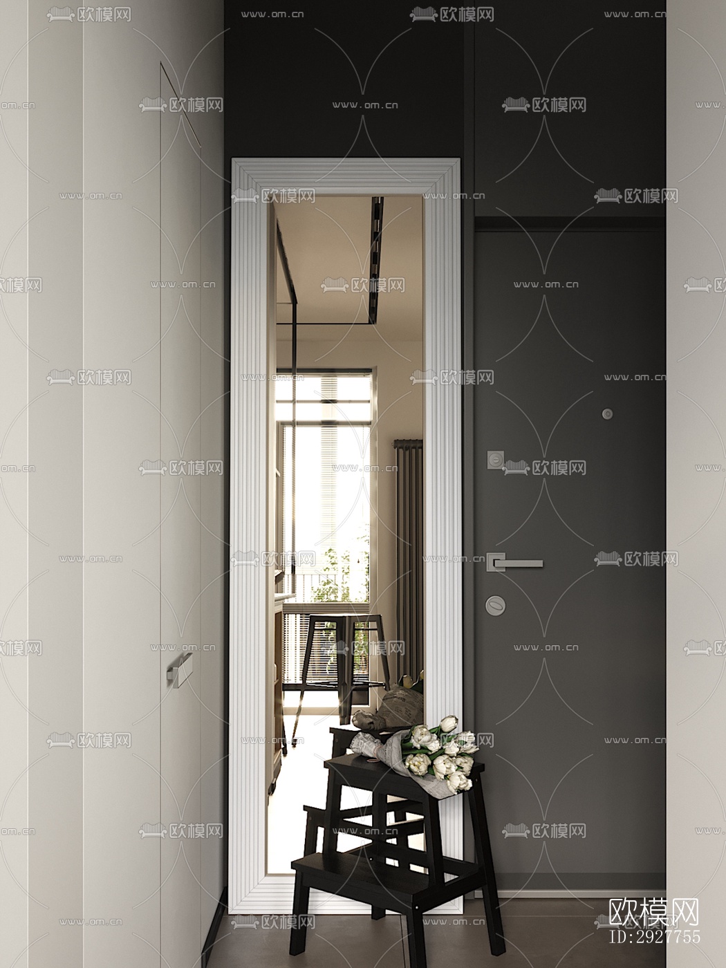 北欧公寓效果图下载（渲染图6）