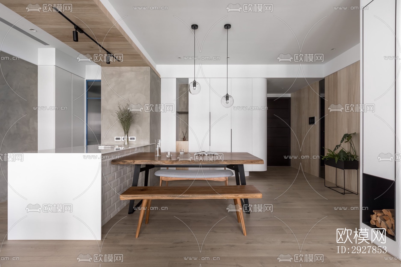 北欧公寓效果图下载（渲染图18）