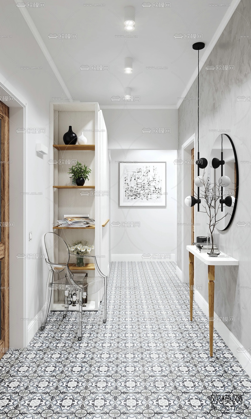 北欧公寓效果图下载（渲染图16）