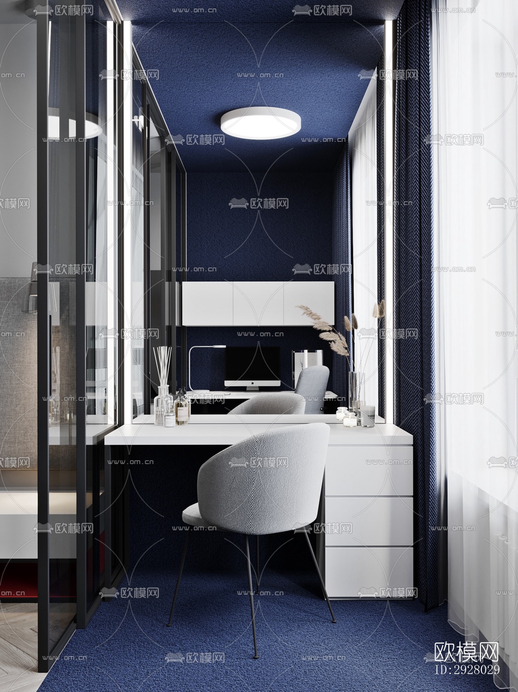 现代公寓效果图下载（渲染图4）