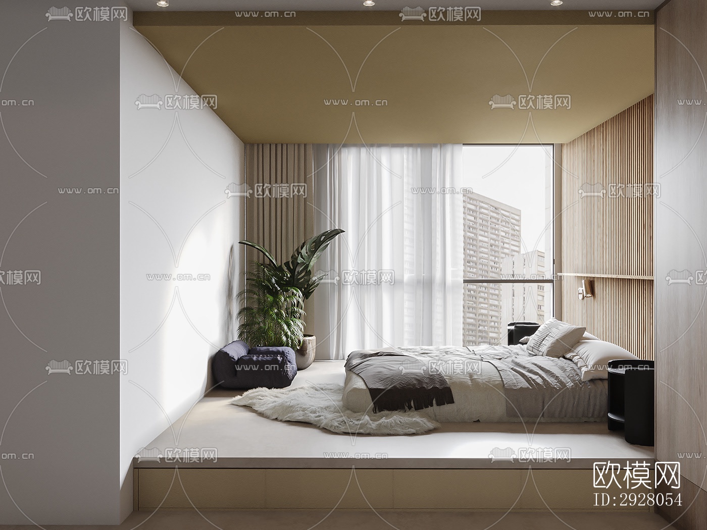 现代公寓效果图下载（渲染图7）