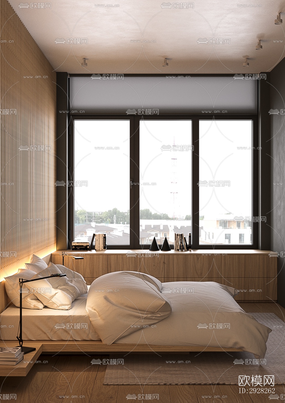 日式平层效果图下载（渲染图4）