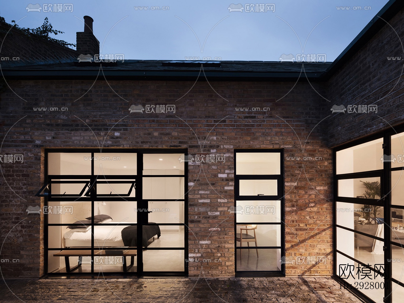 现代公寓效果图下载（渲染图10）