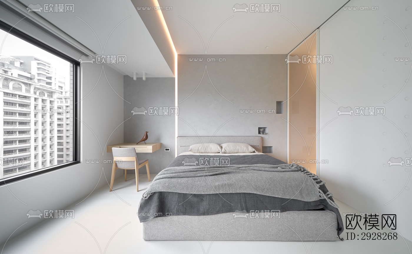 日式平层效果图下载（渲染图9）