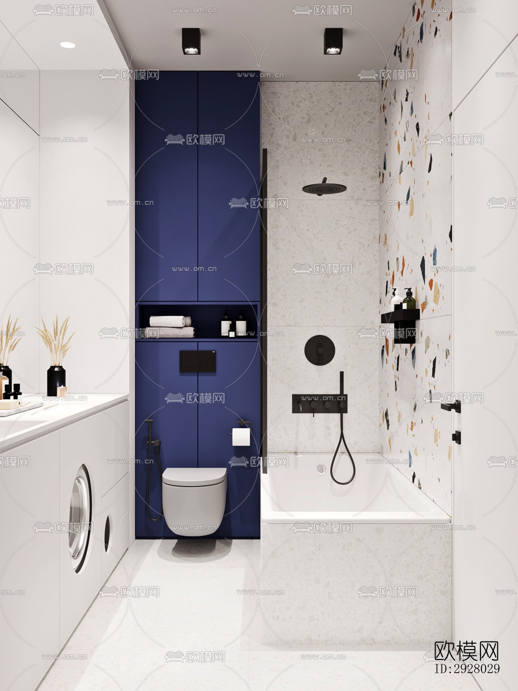 现代公寓效果图下载（渲染图11）