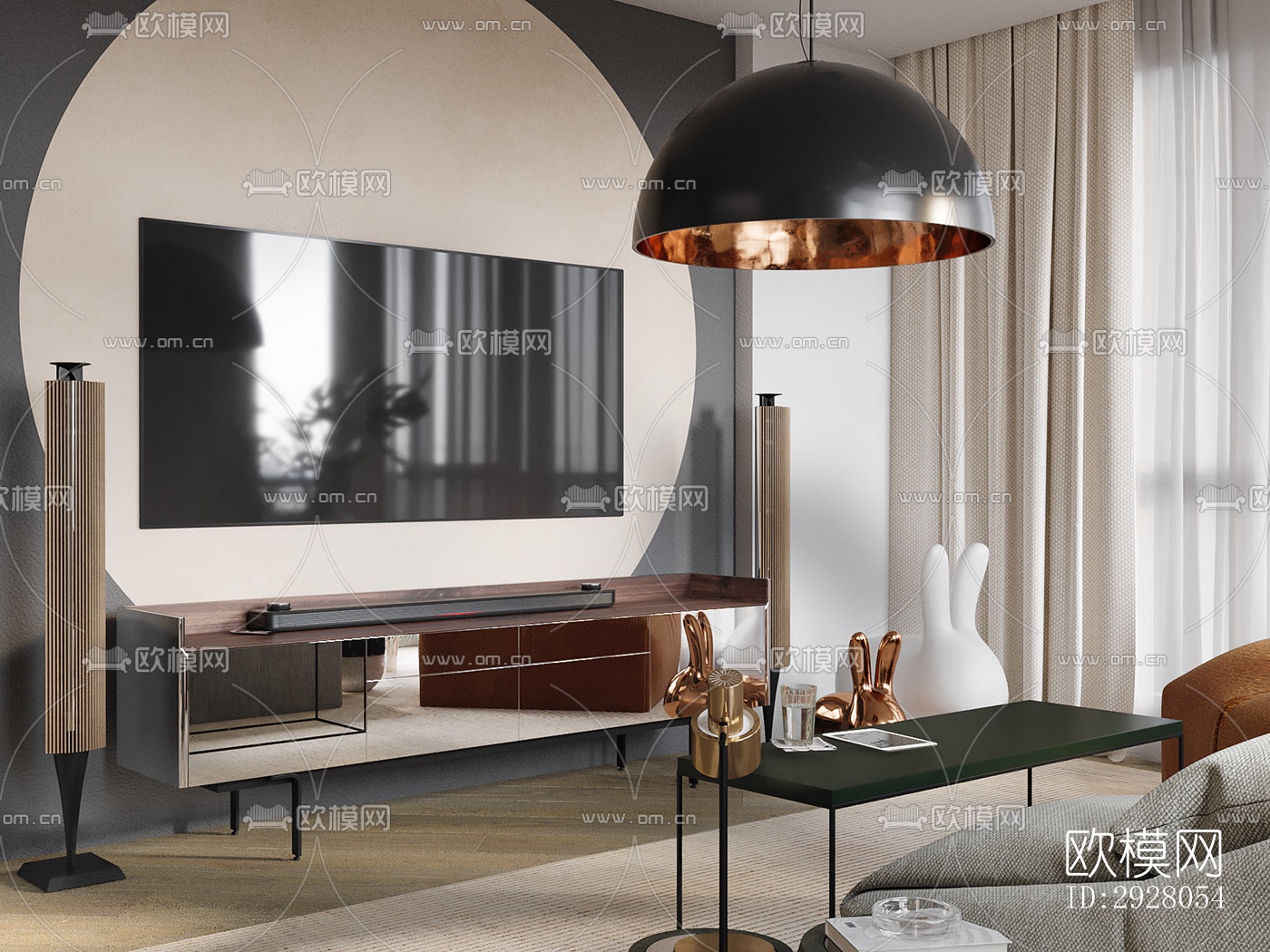 现代公寓效果图下载（渲染图20）