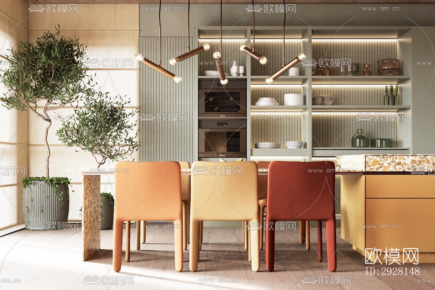 北欧平层效果图下载（渲染图17）