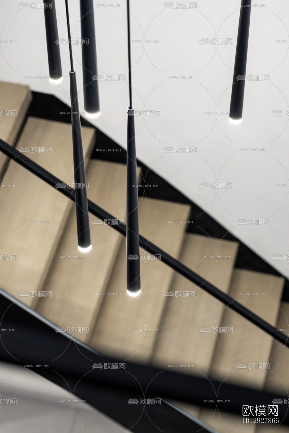 现代复式效果图下载（渲染图7）