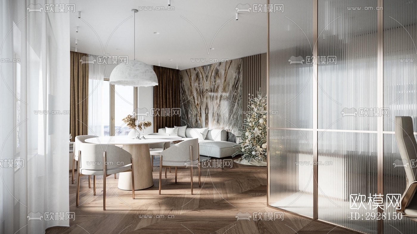 北欧平层效果图下载（渲染图18）