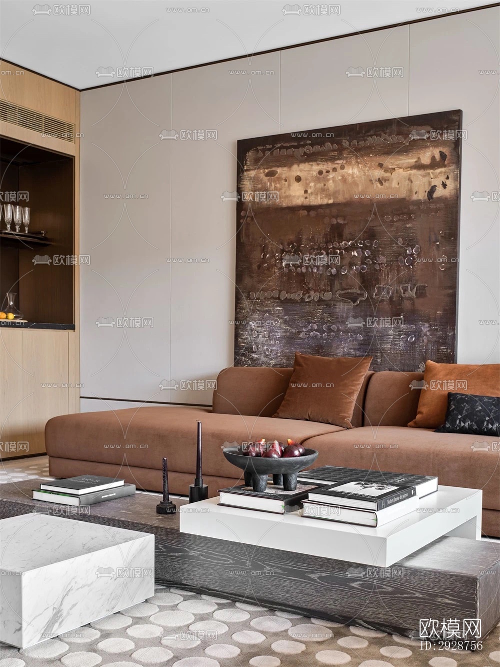 现代平层效果图下载（渲染图18）