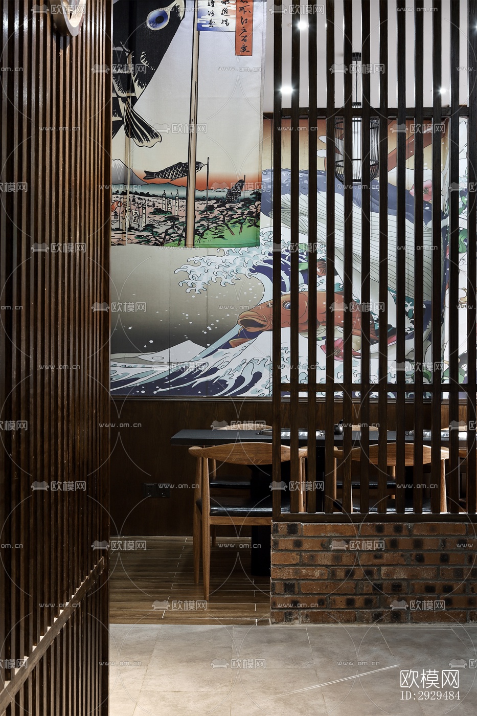 日式火锅烤肉效果图下载（渲染图8）