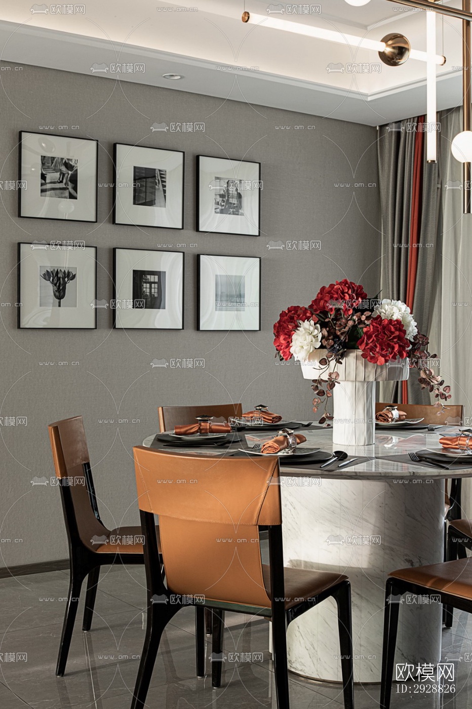 现代平层效果图下载（渲染图5）