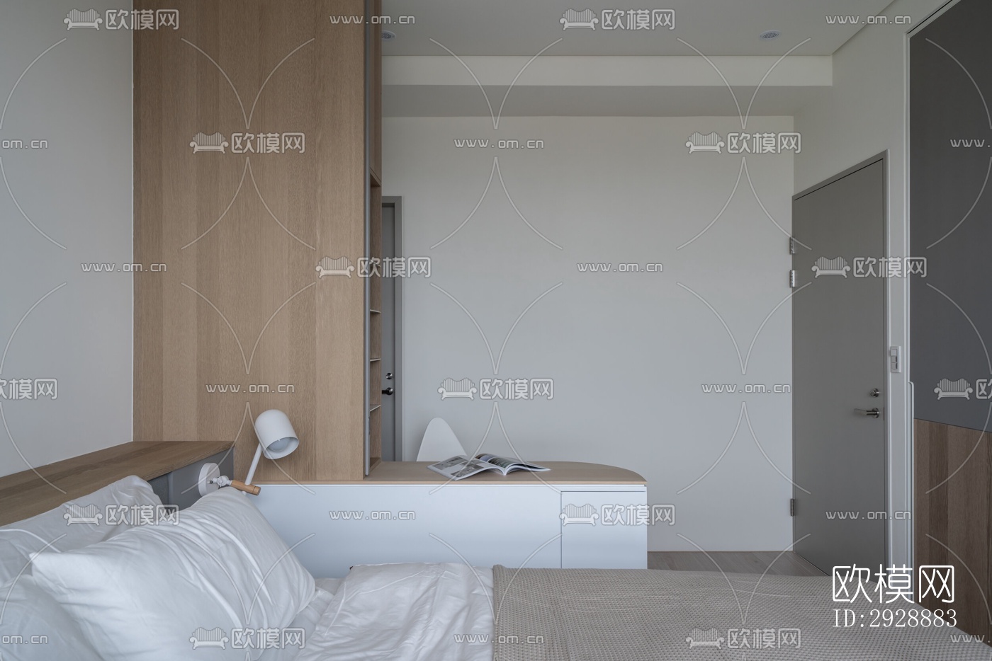 现代平层效果图下载（渲染图11）