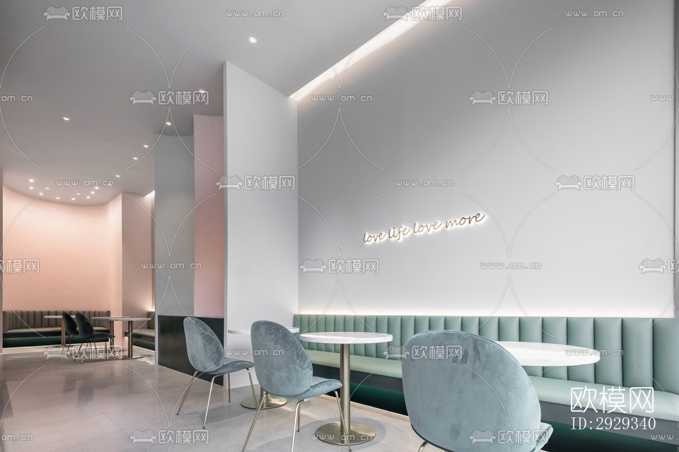 北欧咖啡奶茶效果图下载（渲染图6）