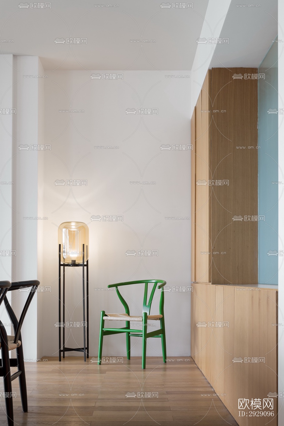 现代办公区效果图下载（渲染图12）