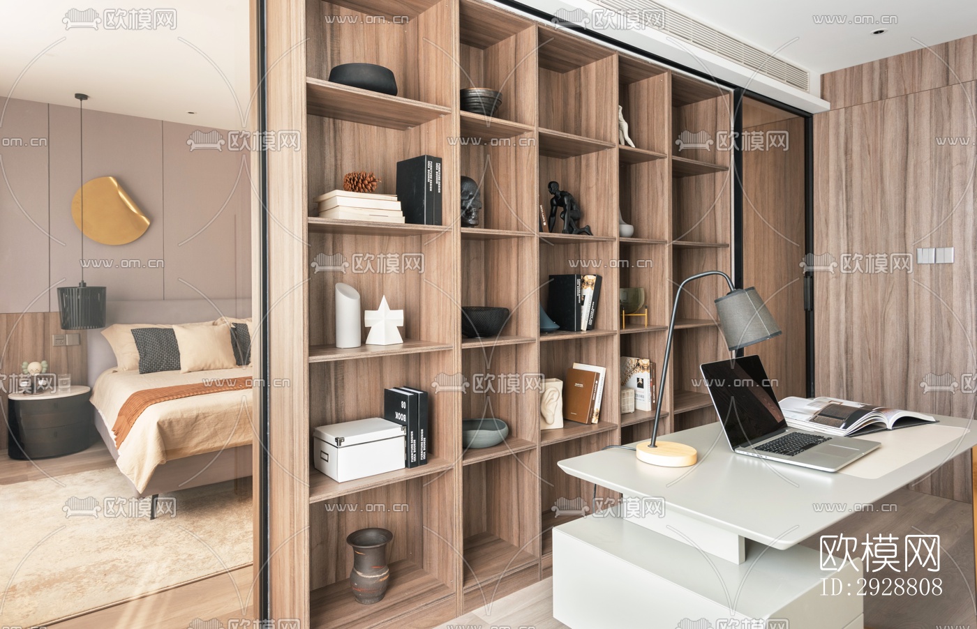 现代平层效果图下载（渲染图5）