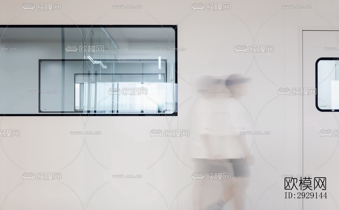 现代办公区效果图下载（渲染图9）