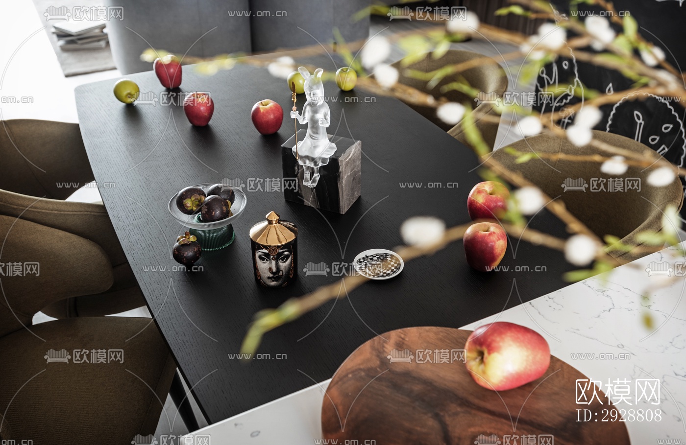 现代平层效果图下载（渲染图4）