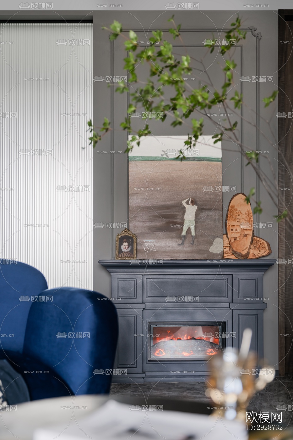 后现代平层效果图下载（渲染图17）