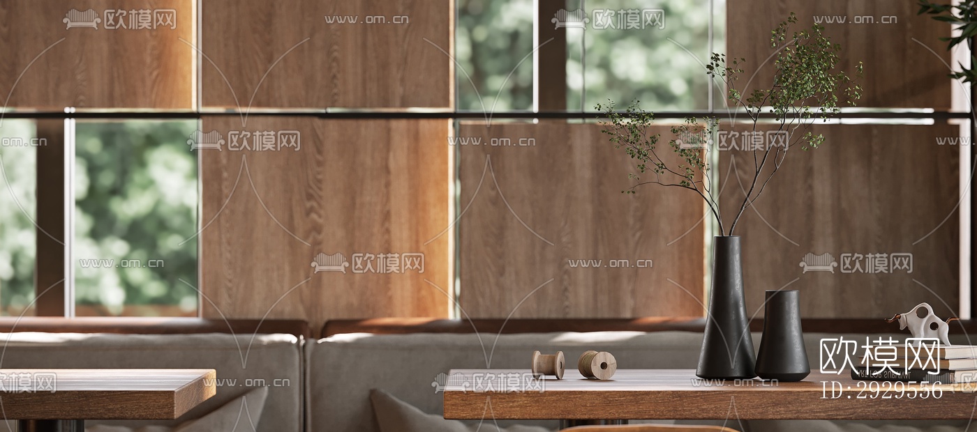 工业风西餐厅效果图下载（渲染图15）