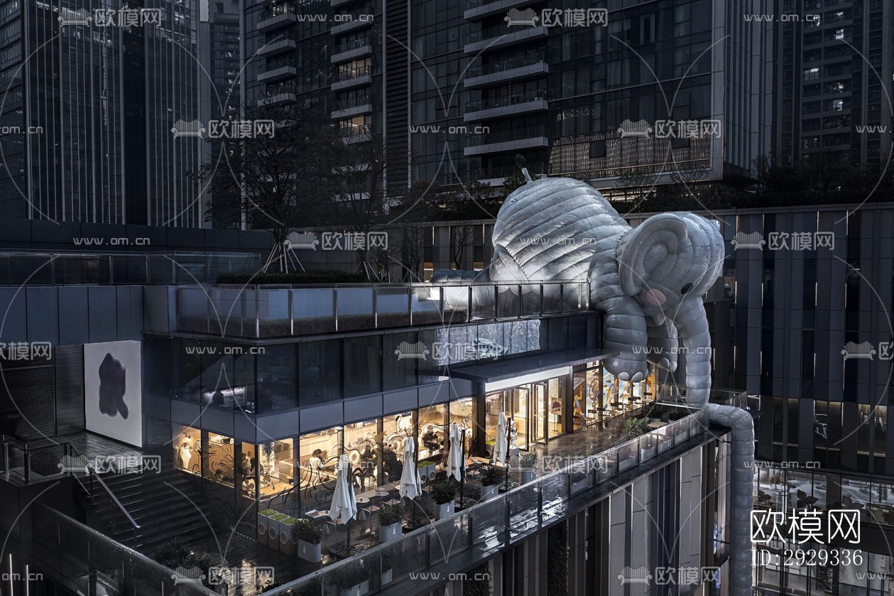 北欧咖啡奶茶效果图下载（渲染图15）