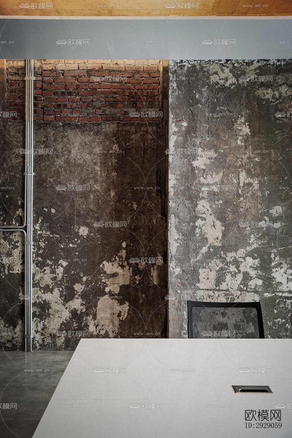 工业风办公区效果图下载（渲染图9）