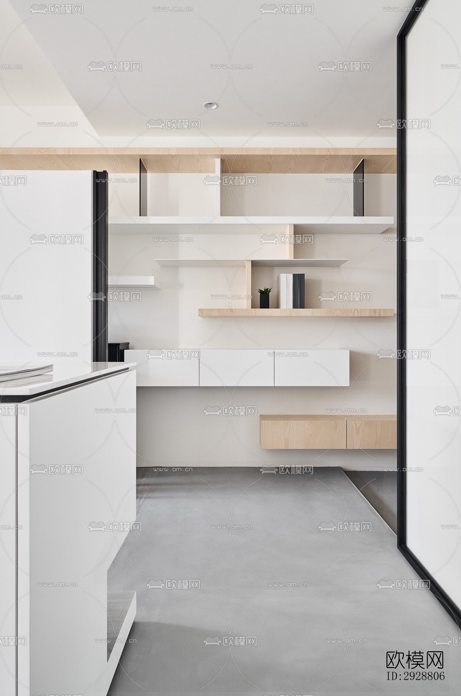 现代平层效果图下载（渲染图3）