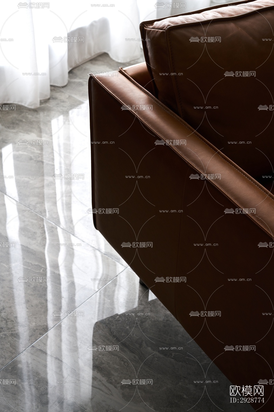 现代平层效果图下载（渲染图10）