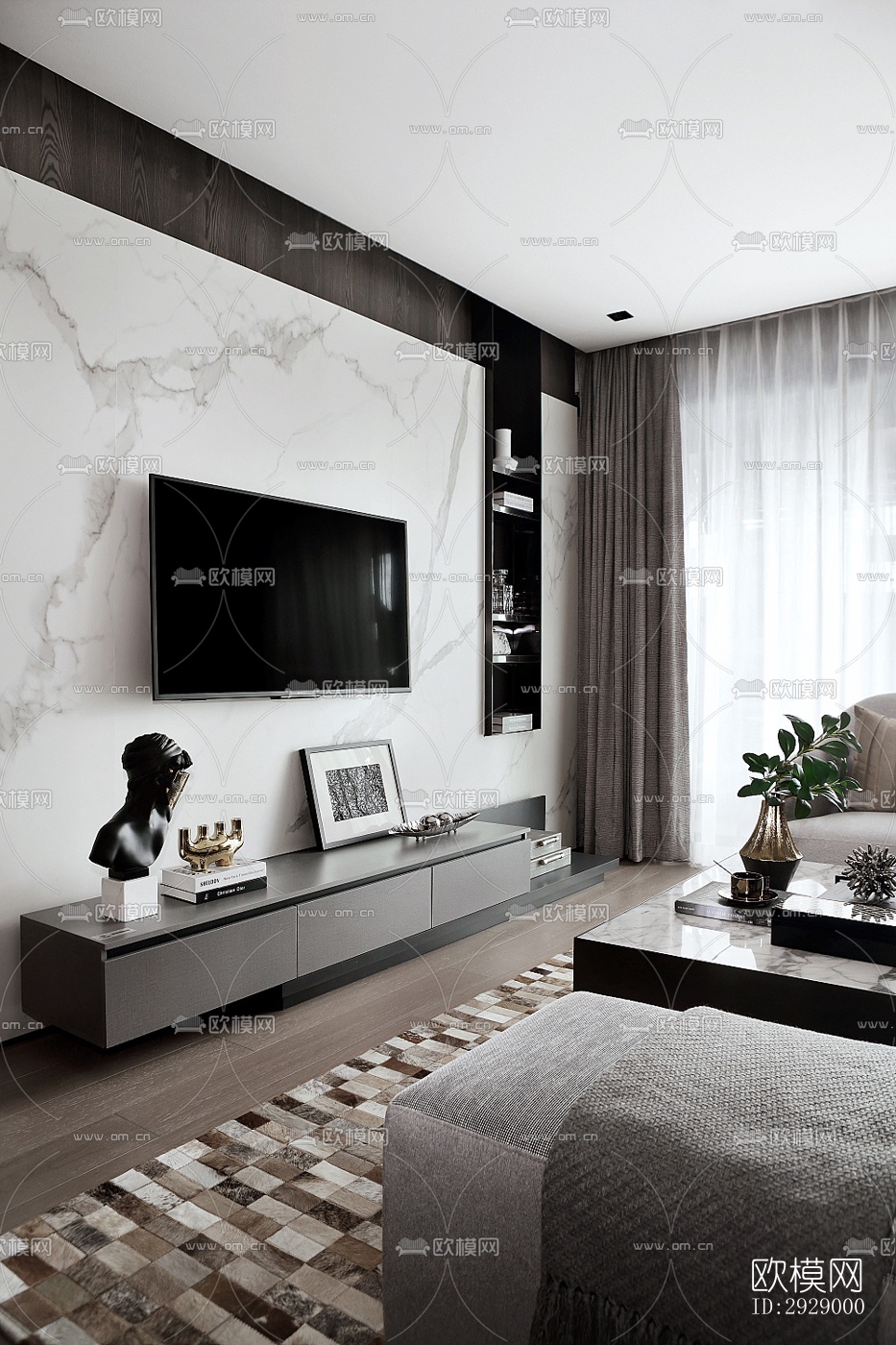 高级灰平层效果图下载（渲染图4）