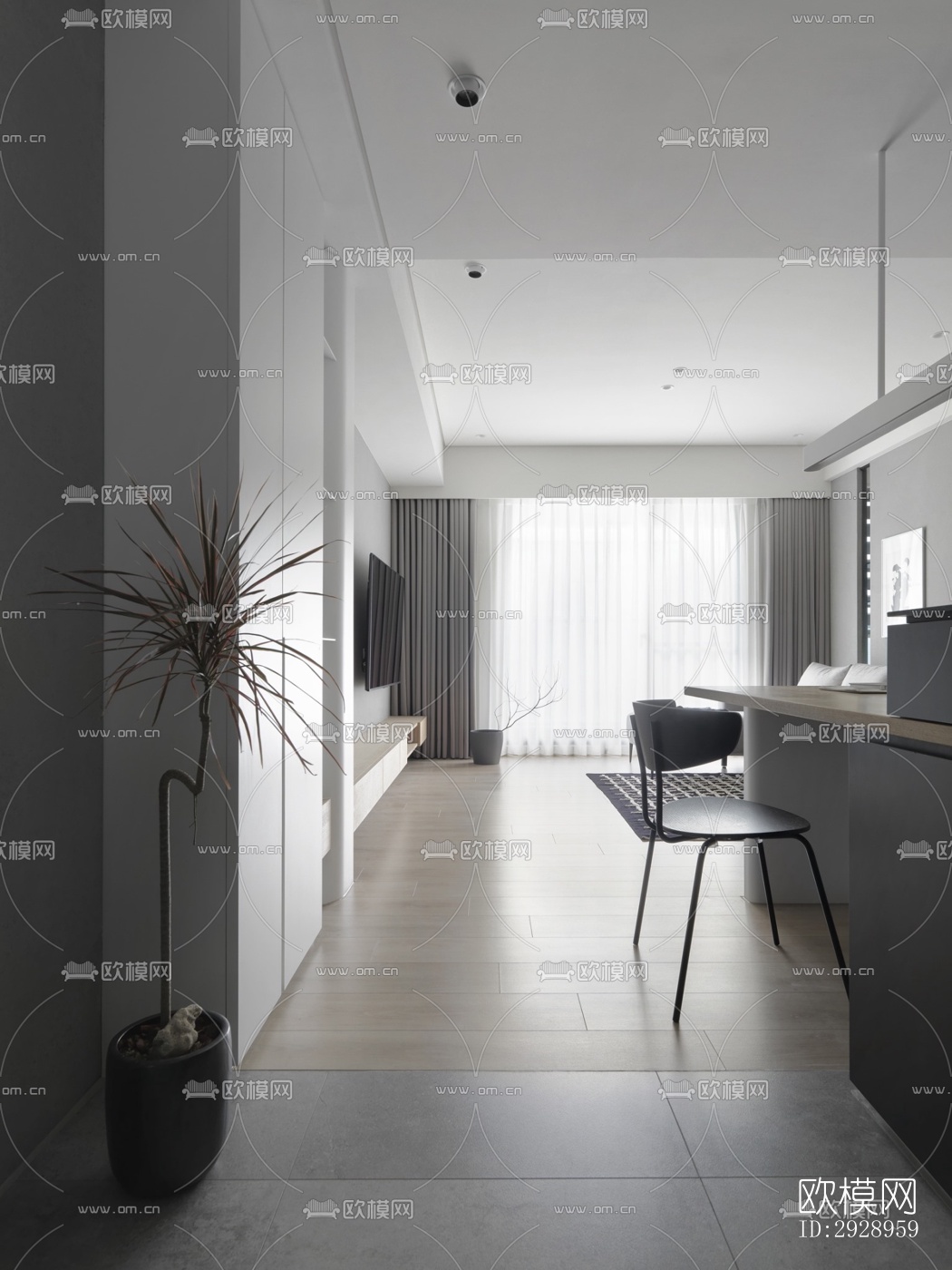 高级灰平层效果图下载（渲染图9）