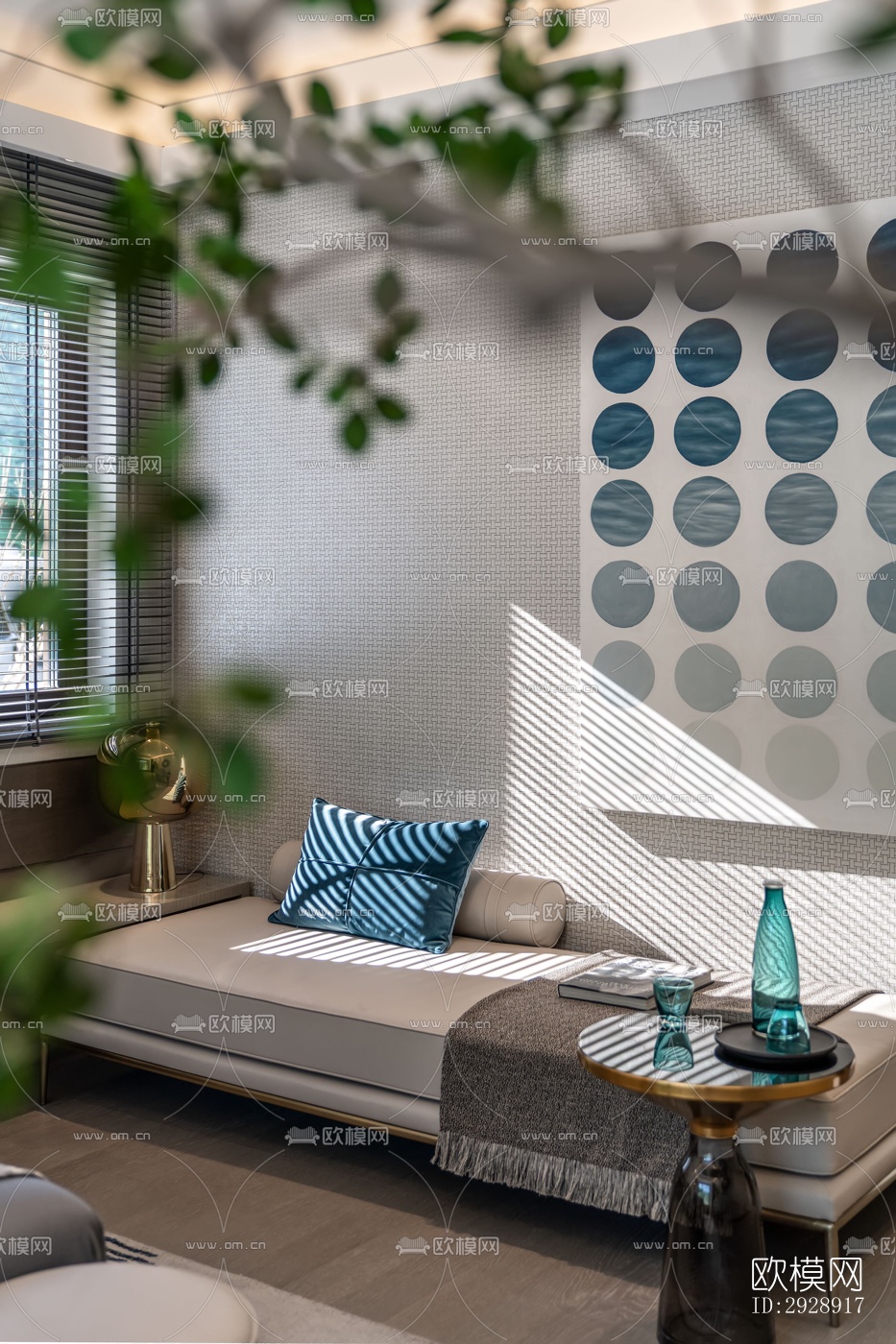 现代平层效果图下载（渲染图4）