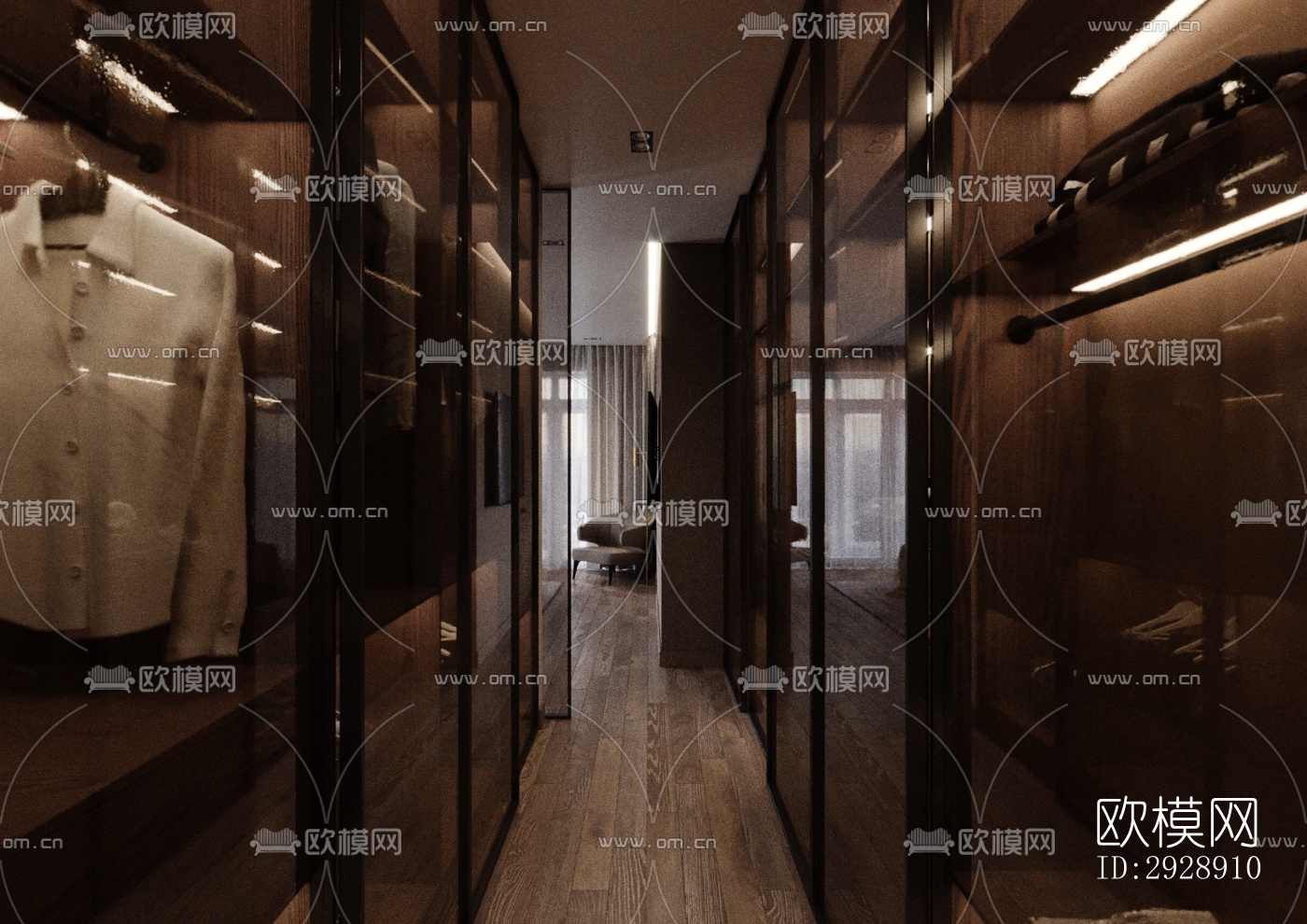 现代平层效果图下载（渲染图3）