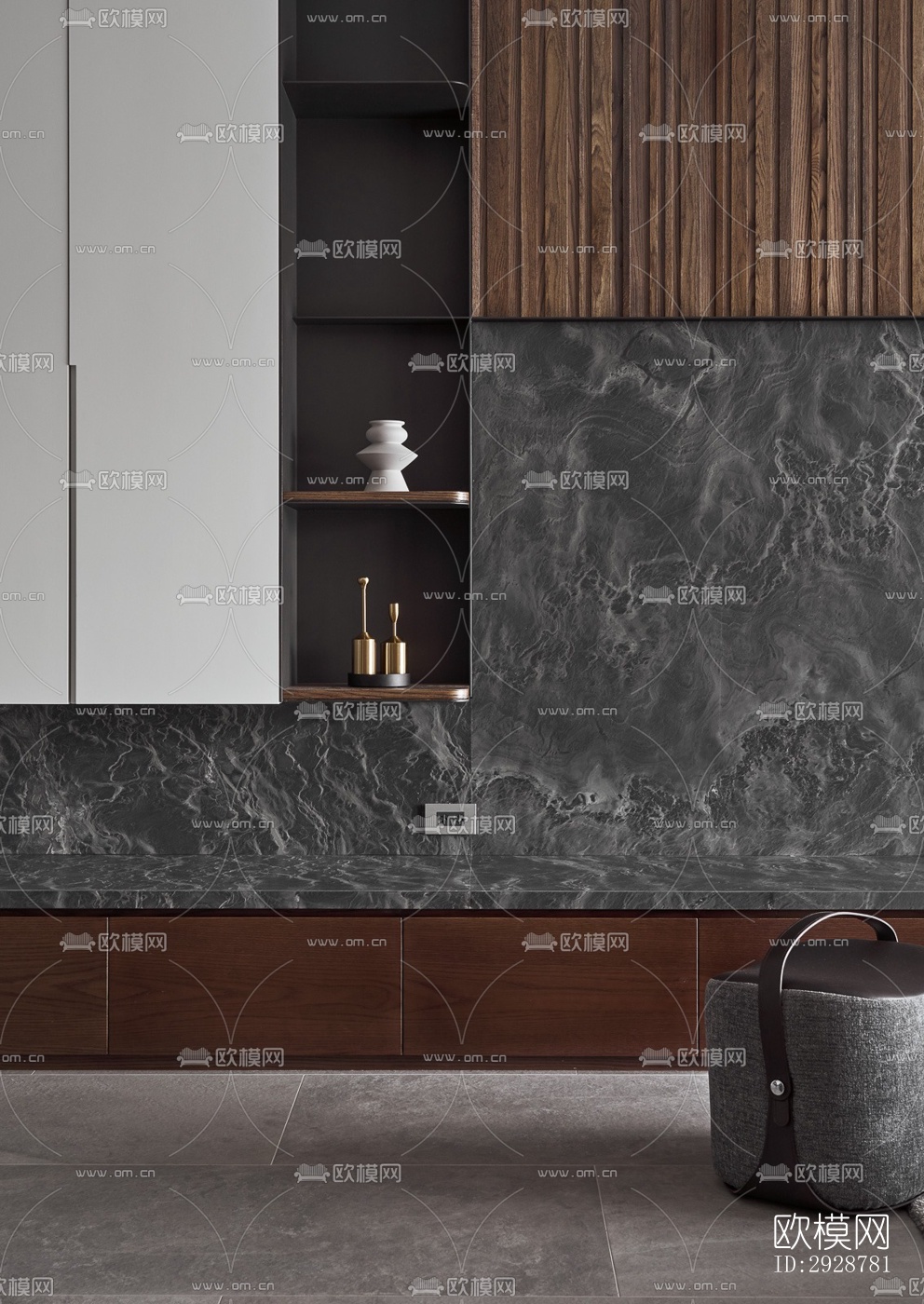 现代平层效果图下载（渲染图7）