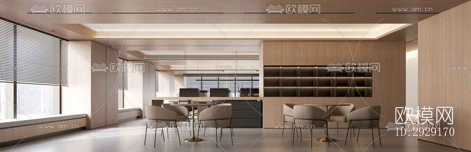 現(xiàn)代辦公區(qū)效果圖下載(渲染圖10)