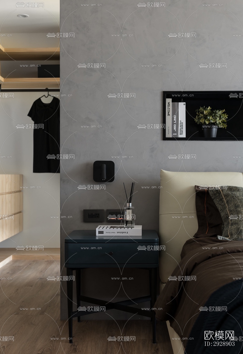 现代平层效果图下载（渲染图6）