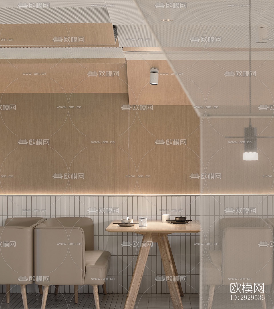 北欧西餐厅效果图下载（渲染图6）