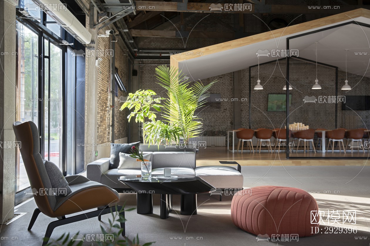 工业风咖啡奶茶效果图下载（渲染图12）