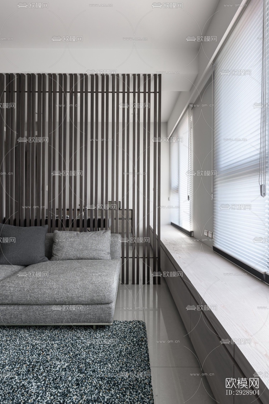 现代平层效果图下载（渲染图15）