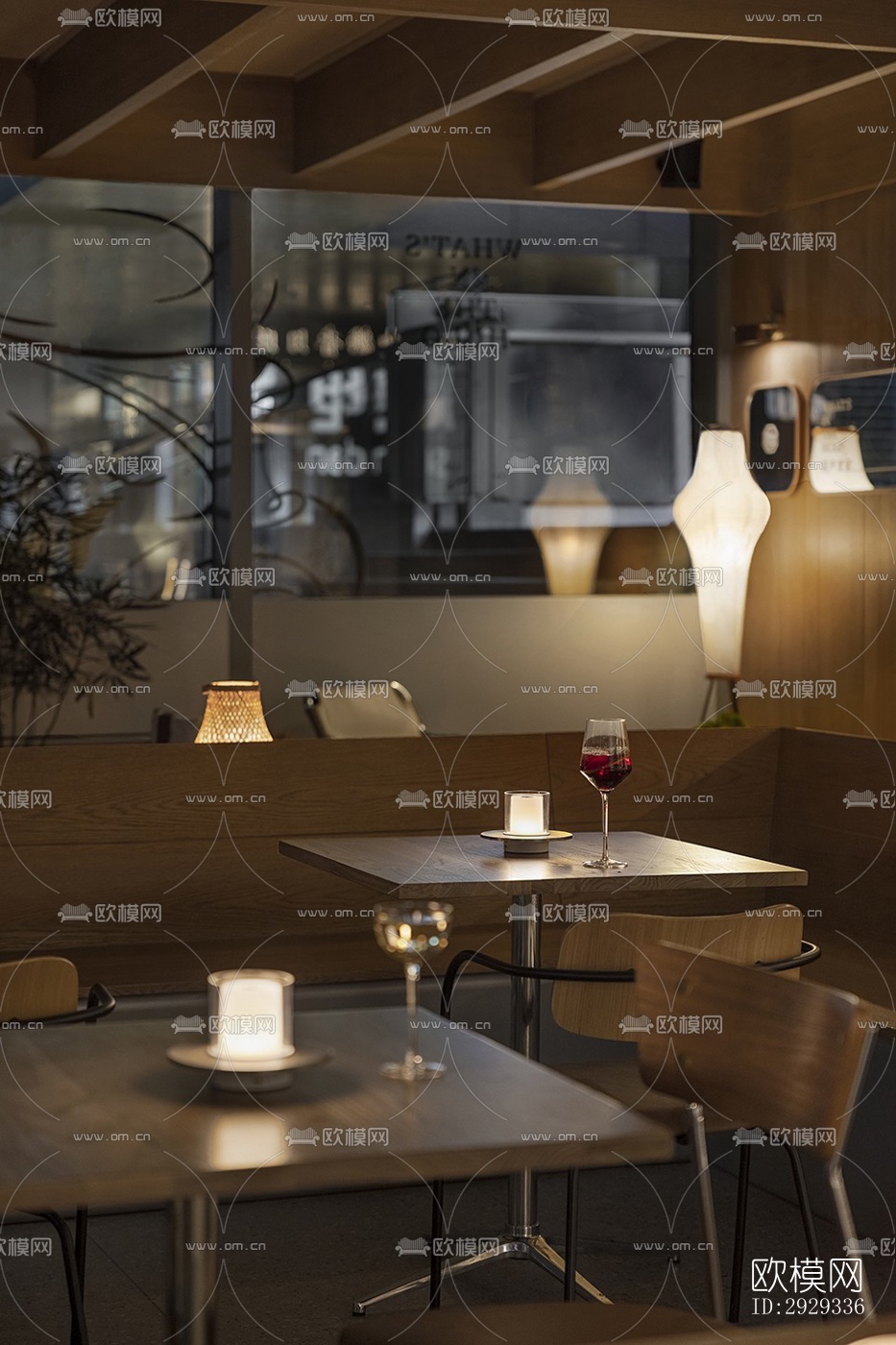 北欧咖啡奶茶效果图下载（渲染图14）