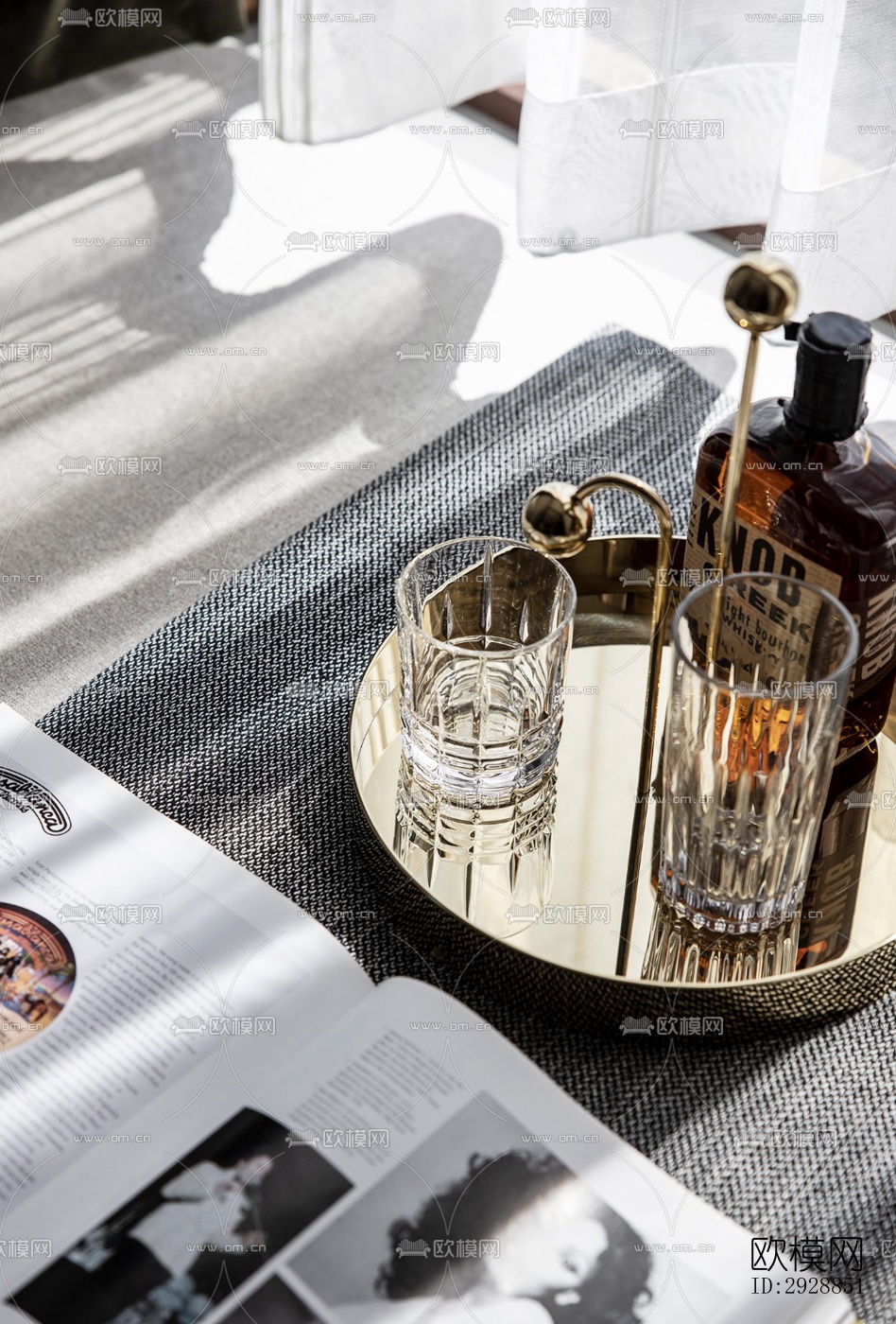 现代平层效果图下载（渲染图8）