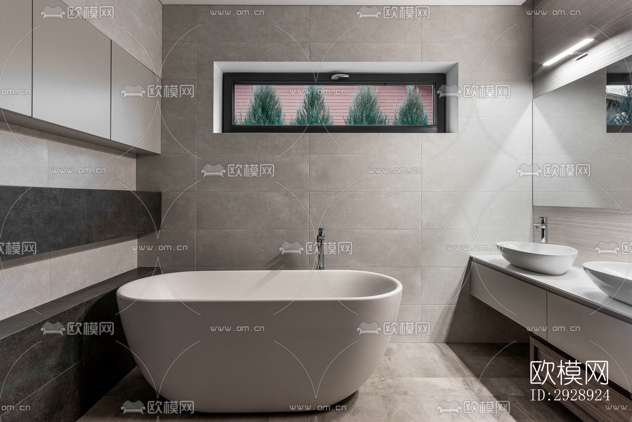 现代平层效果图下载（渲染图11）