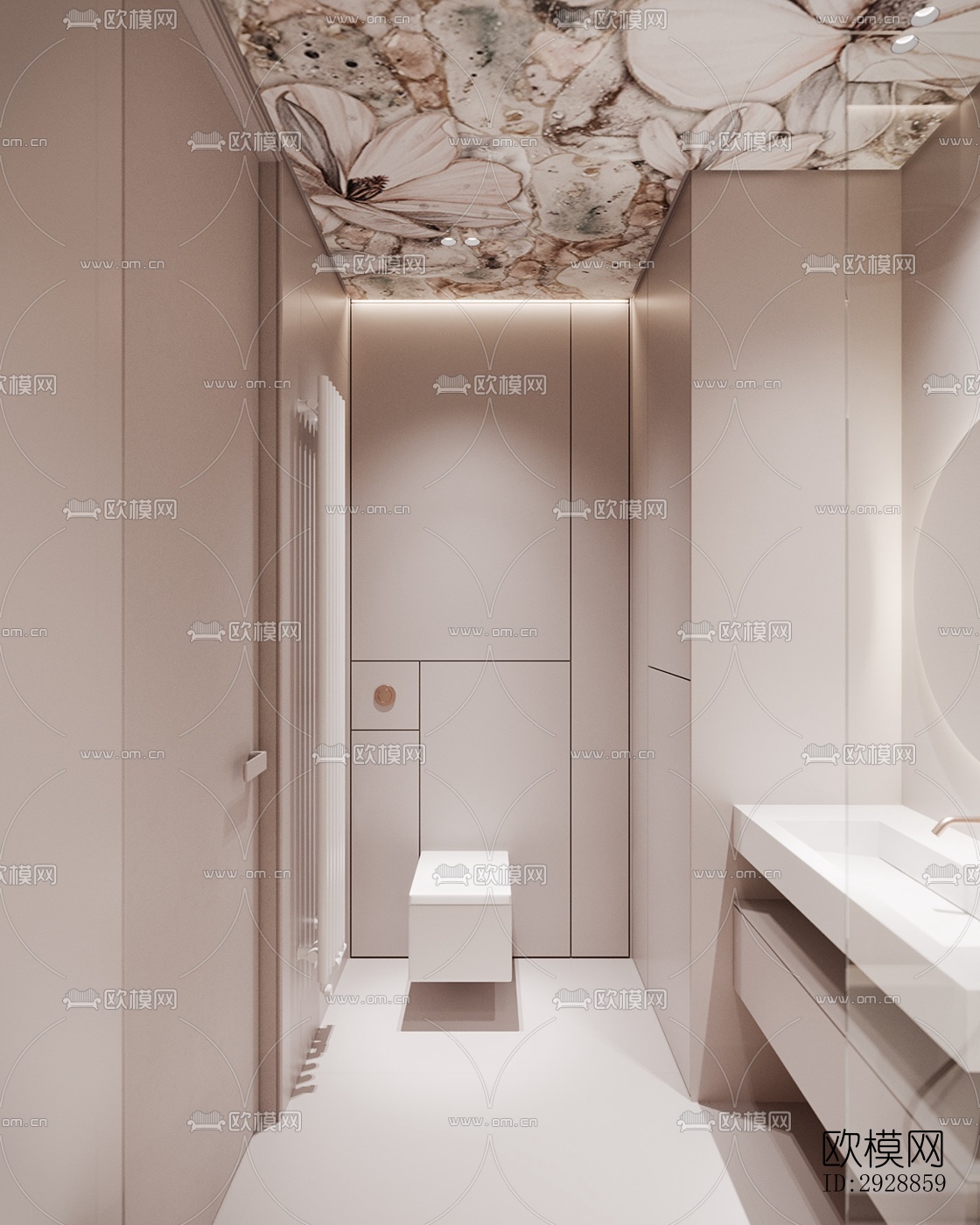 现代平层效果图下载（渲染图8）