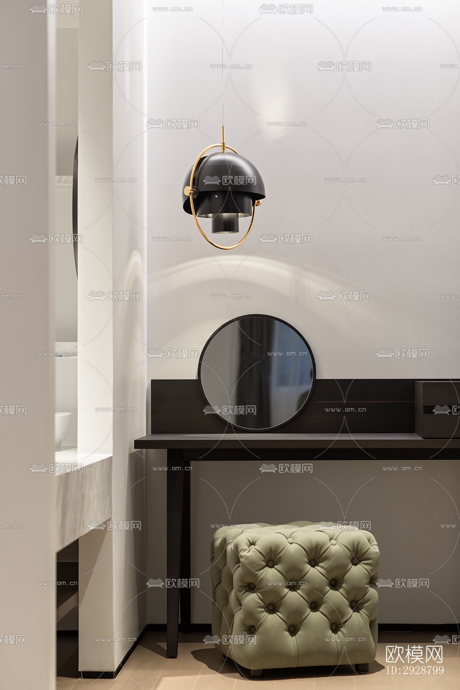 现代平层效果图下载（渲染图14）