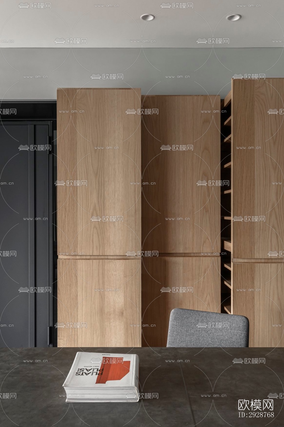 现代平层效果图下载（渲染图3）