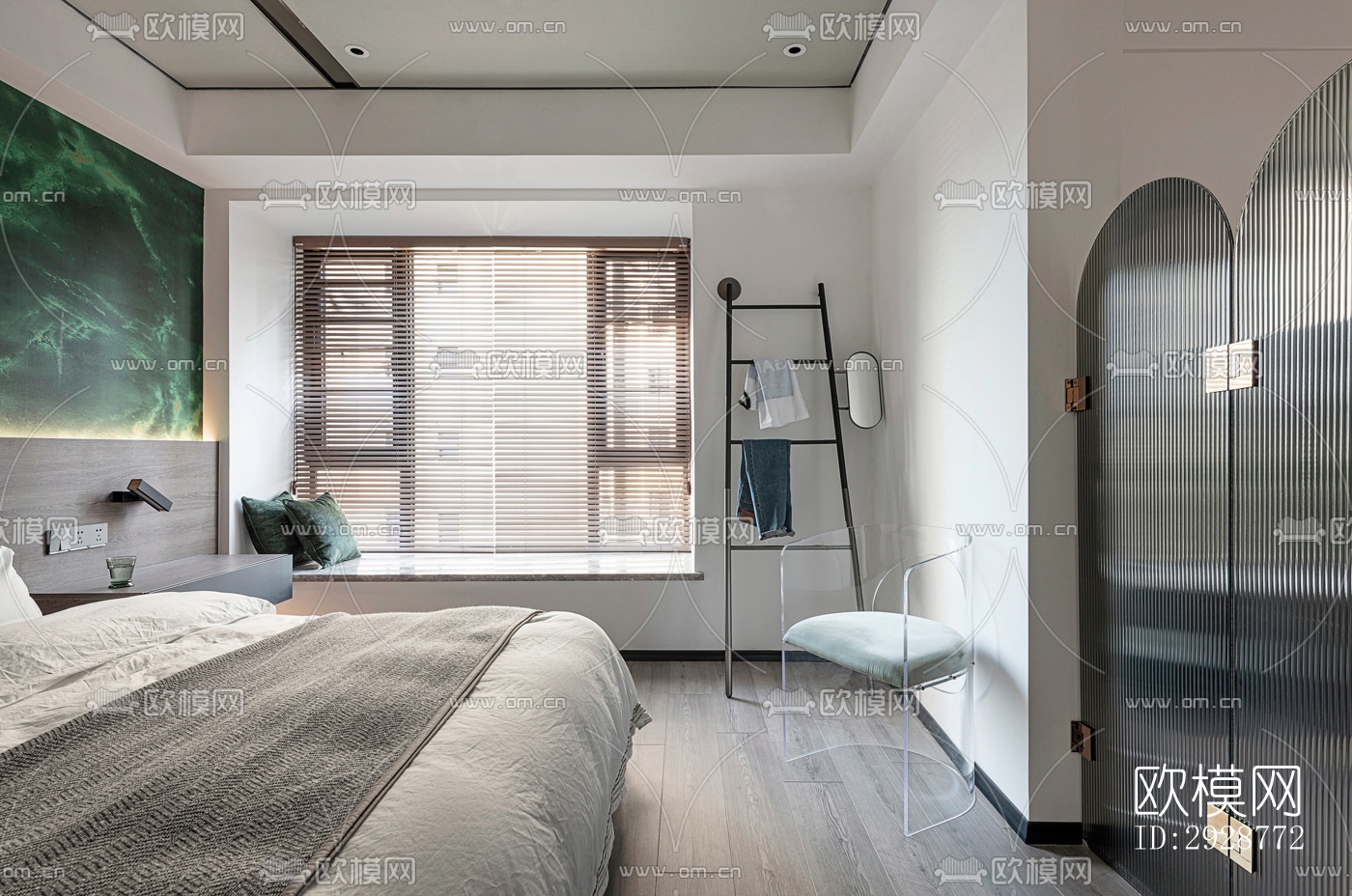 现代平层效果图下载（渲染图5）