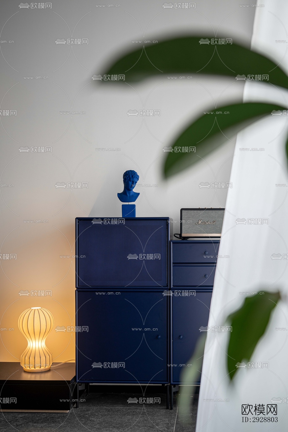 现代平层效果图下载（渲染图8）